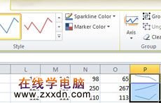 Excel 2010实用新功能:波形图介绍